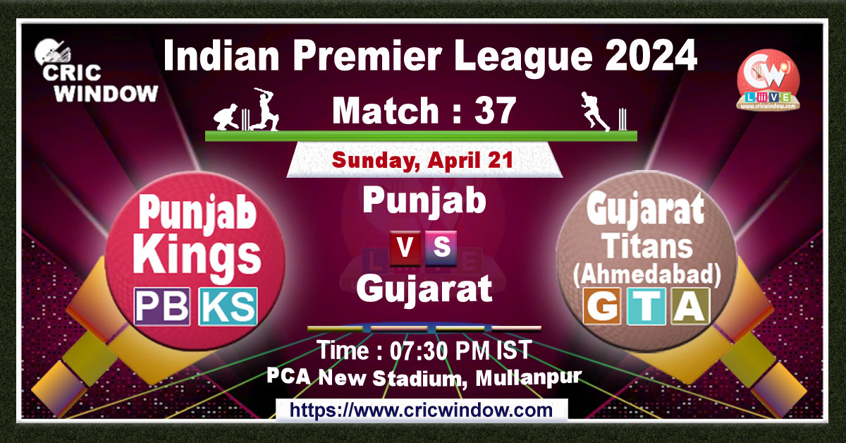 IPL PBKS vs GT live match action