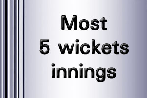 ICC Worldcup most 5 wkts innings 2019