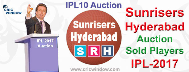IPL 2017 Hyderabad Auction Players List