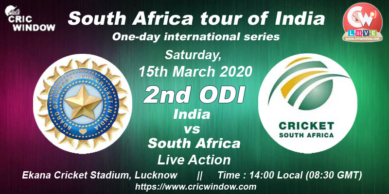 2nd ODI : India vs South Africa live action