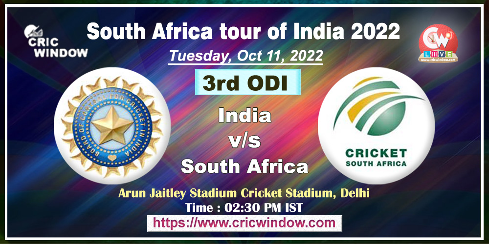 3rd ODI : India vs South Africa live action