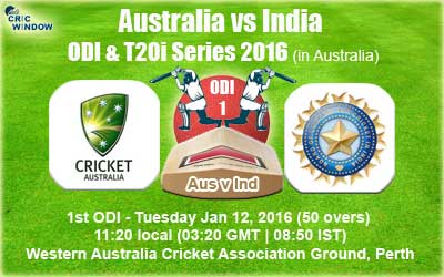India tour to Australia 2016