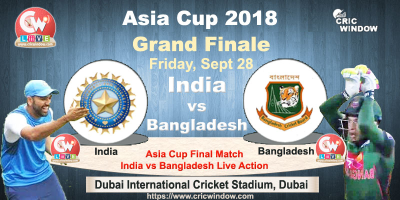 Ind vs Ban Asia Cup final live video streaming