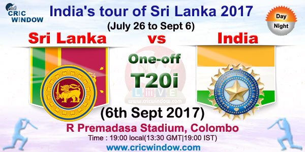 One-off t20i Sri Lanka vs India live action