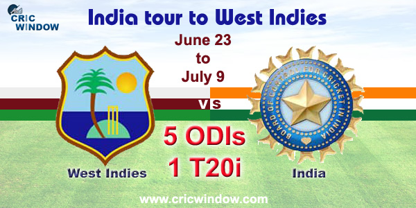 West Indies vs India Series Stats 2017
