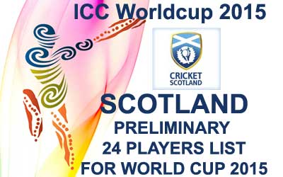 Scotland 24 probable players for worldcup 2015