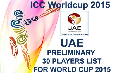 UAE 30 probable players for worldcup 2015