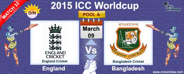 England vs Bangladesh Match-33