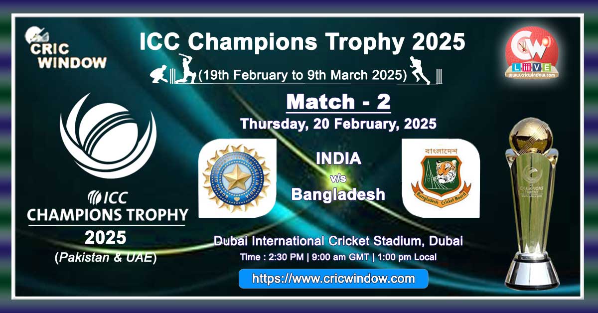 CT 2025 Ind vs Ban live