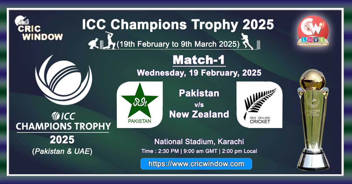 CT 2025 Pak vs NZ live