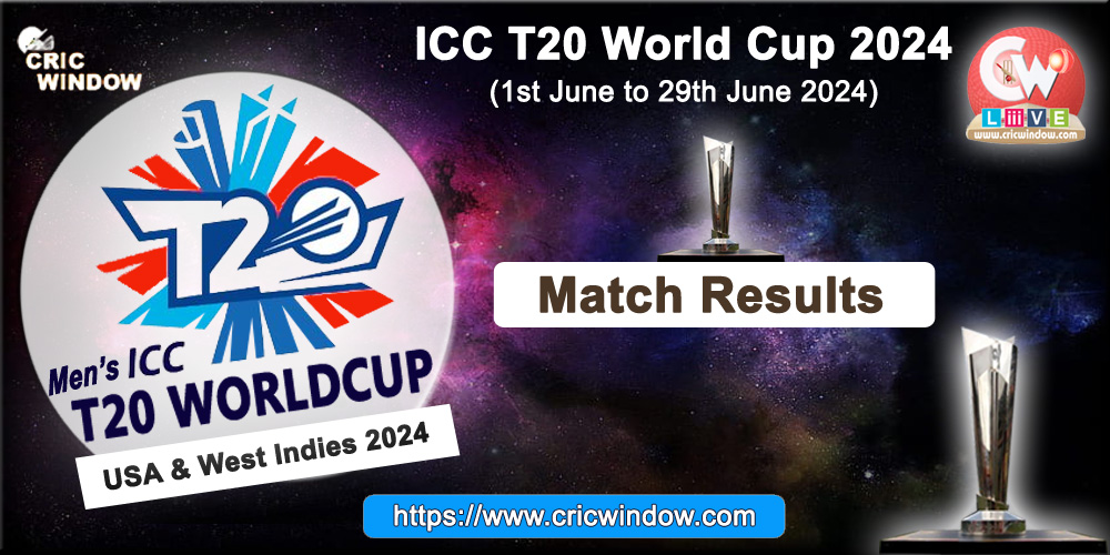 ICC T20 World Cup Match Results 2024