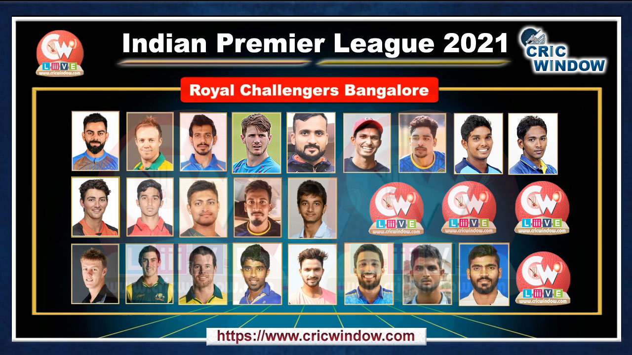 IPL RCB Squad 2021