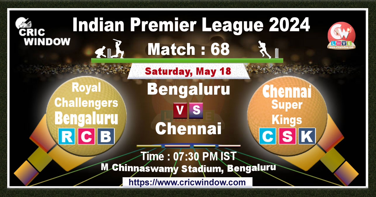 IPL RCB vs CSK live match action