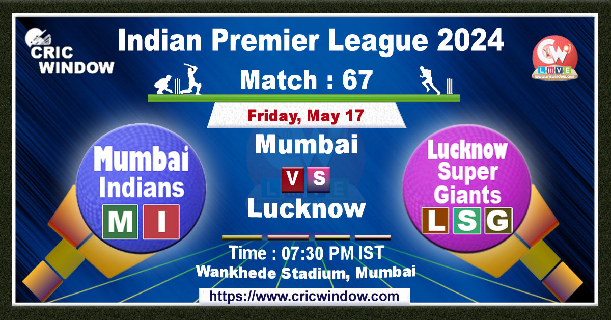 IPL MI vs LSG live match action