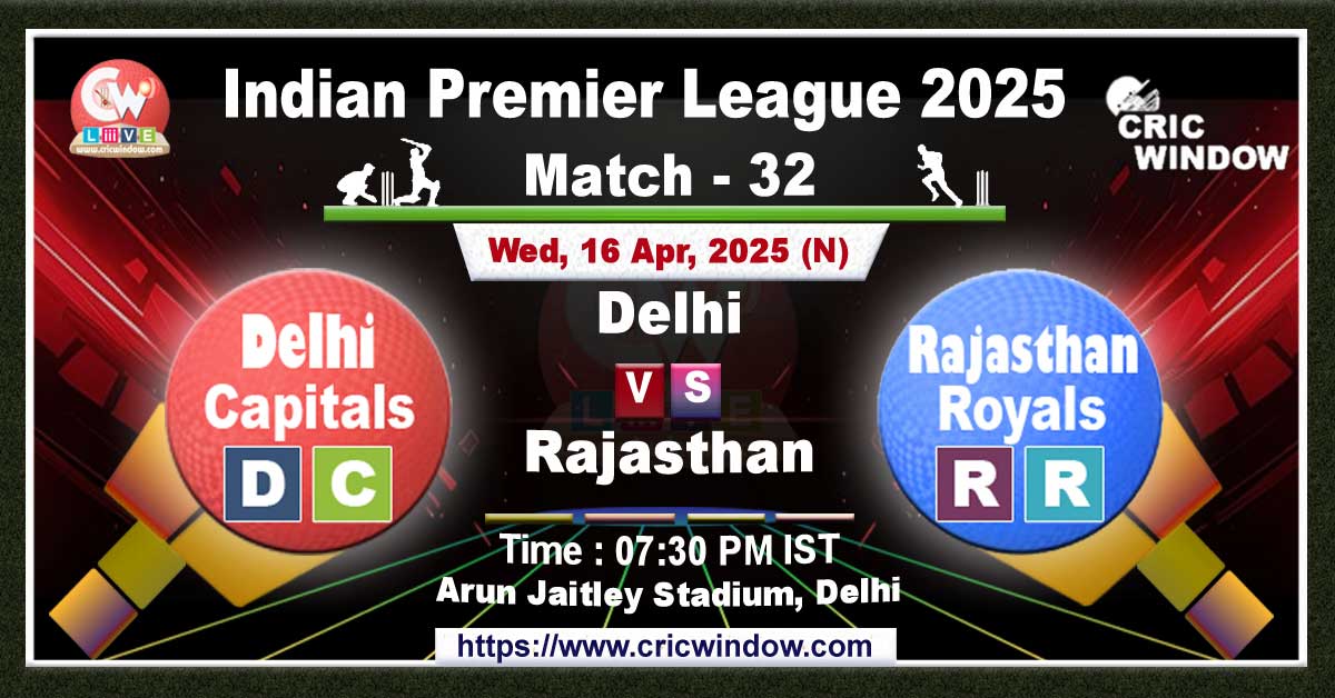 IPL DC vs RR match previews 2025