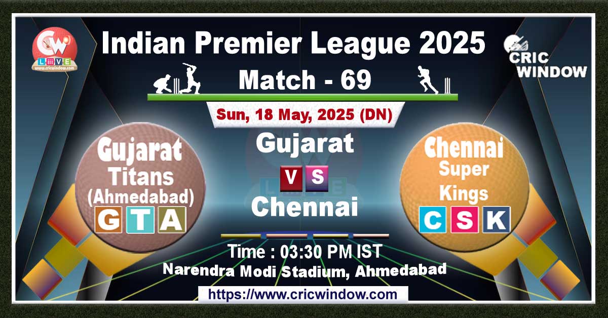 IPL GT vs CSK match previews 2025