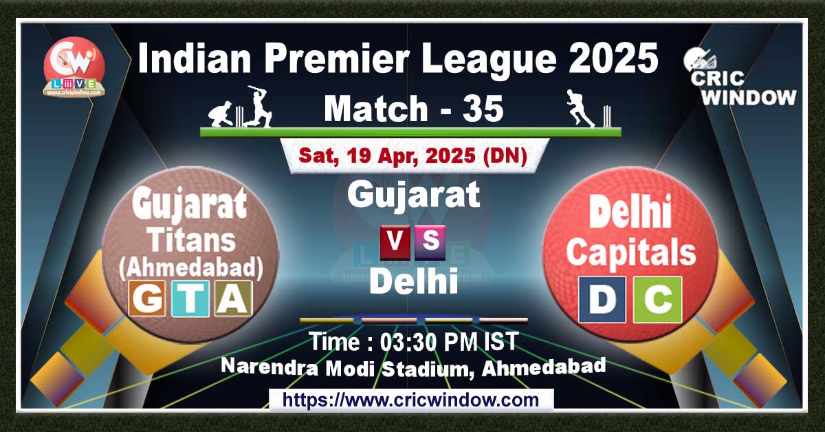 IPL GT vs DC match previews 2025