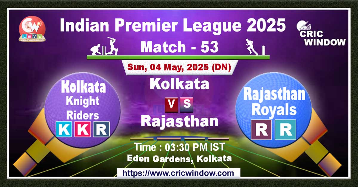 IPL KKR vs RR match previews 2025