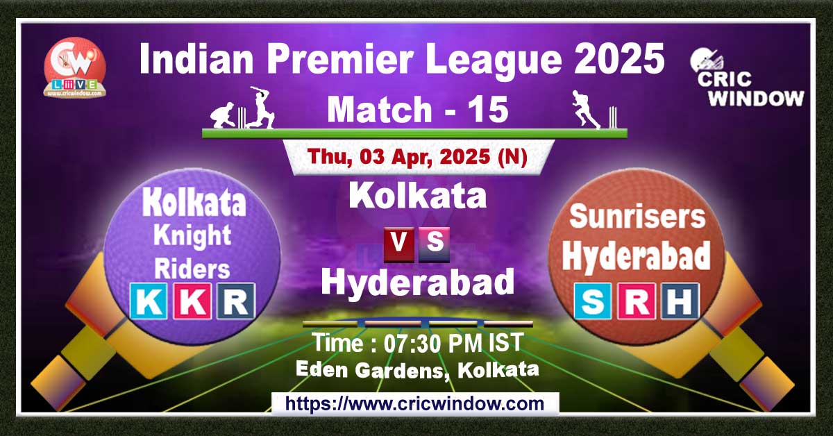 IPL KKR vs SRH match previews 2025