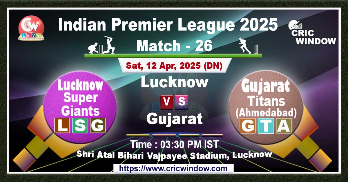 IPL LSG vs GT match live 2025