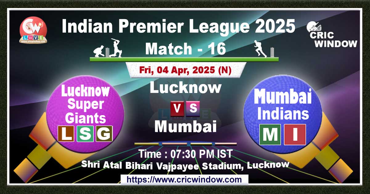 IPL LSG vs MI match previews 2025