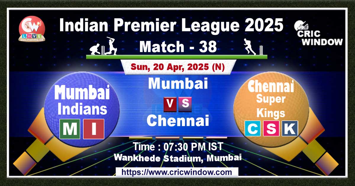 IPL MI vs CSK match previews 2025