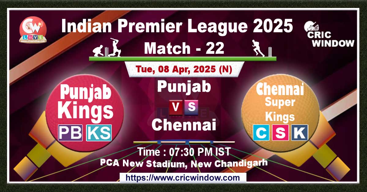 IPL PBKS vs CSK match previews 2025