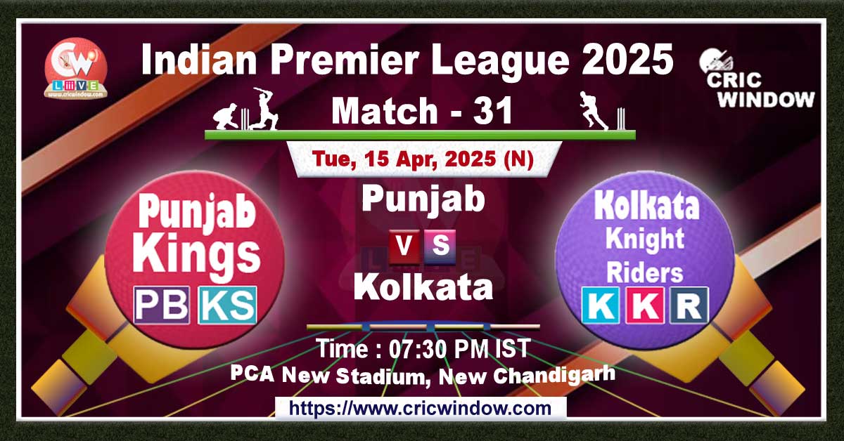 IPL PBKS vs KKR match previews 2025