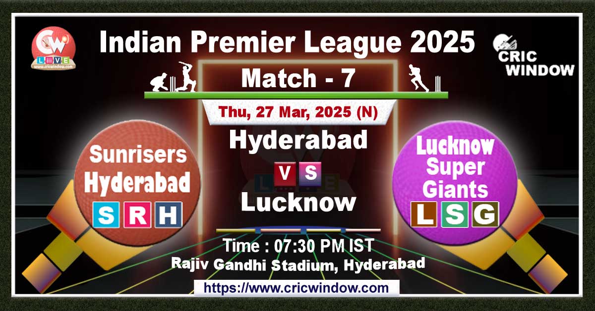 IPL SRH vs LSG match live 2025