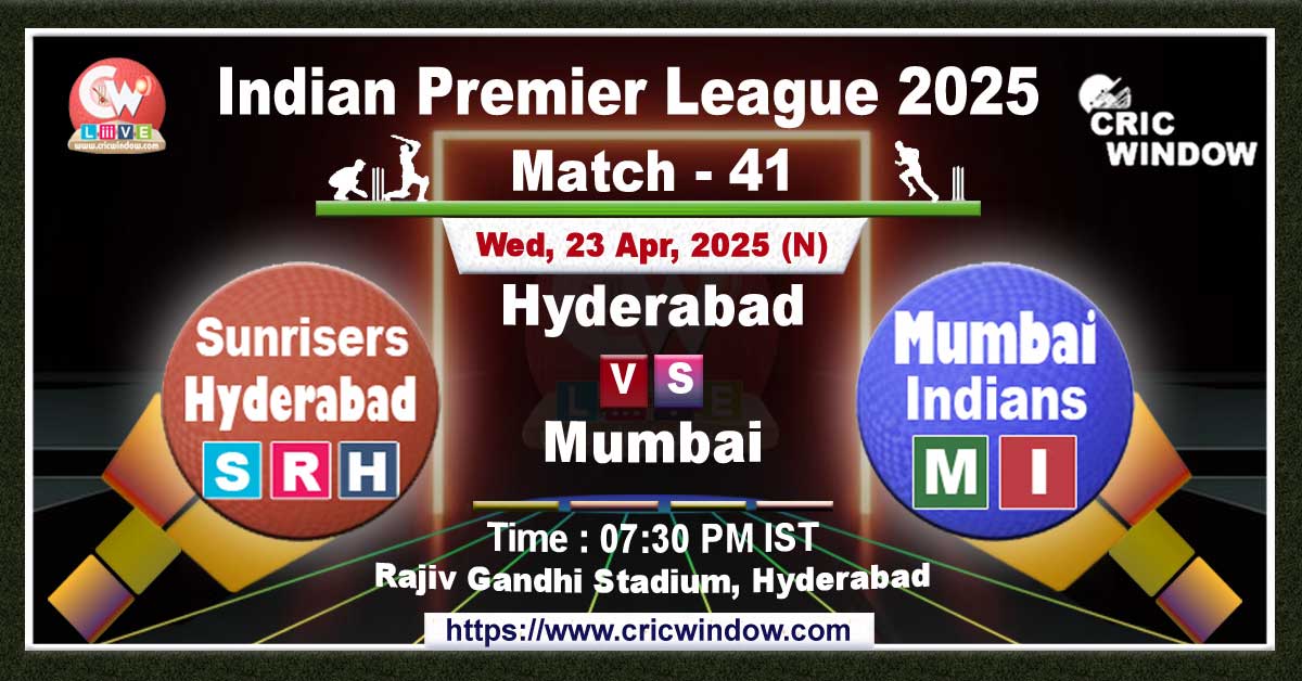 IPL SRH vs MI match previews 2025