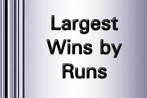 ICC ODI Worldcup Largest Margins wins by runs