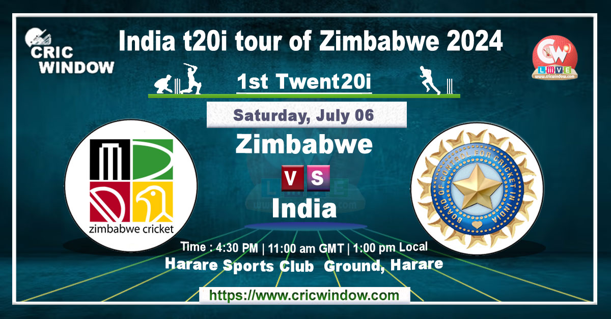 India vs Zimbabwe 1st t20i live
