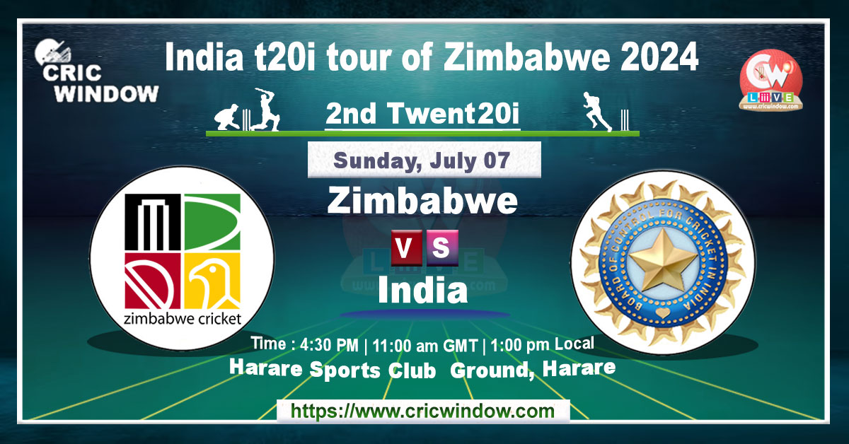 India vs Zimbabwe 2nd t20i live