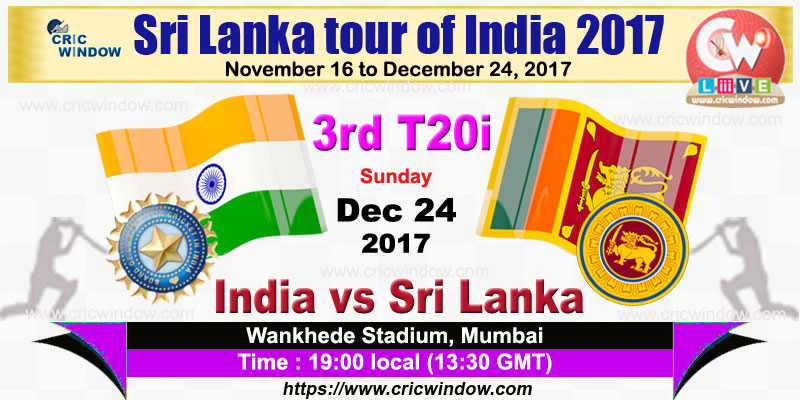 3rd t20i India vs Sri Lanka live action