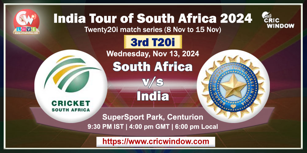 3rd t20i South Africa vs India live