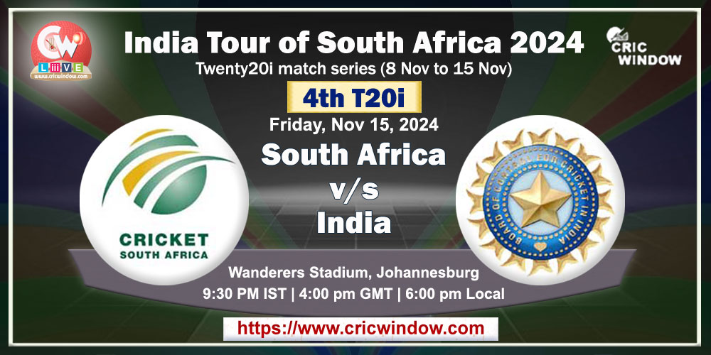 4th t20i South Africa vs India live