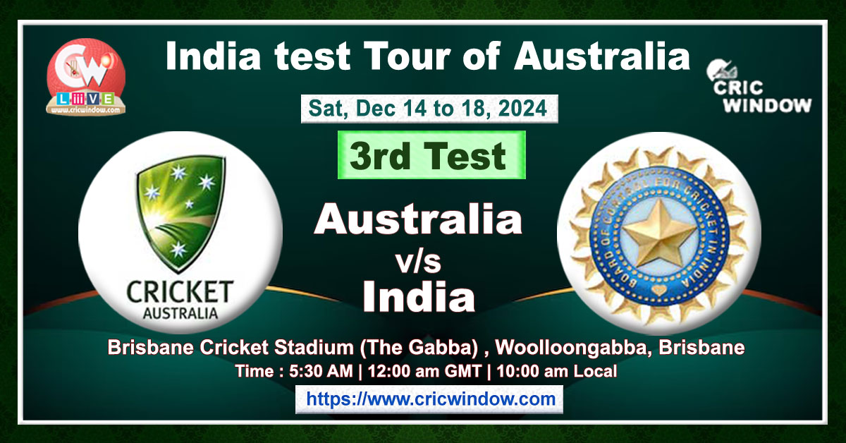 3rd Test Aus vs Ind live action