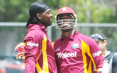 CH Gayle and MN Samuels West Indies
