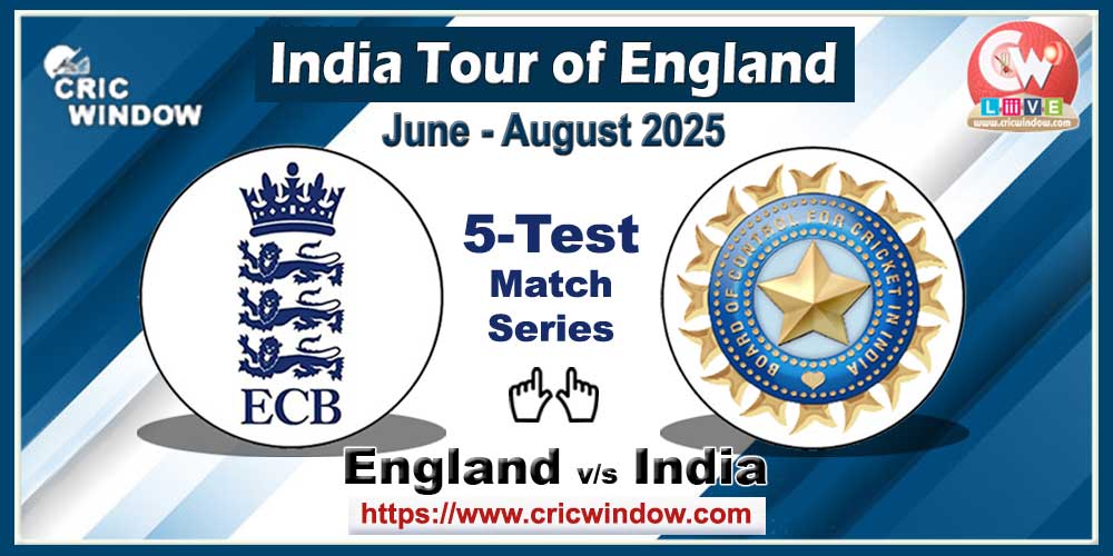 England vs India test series live 2025