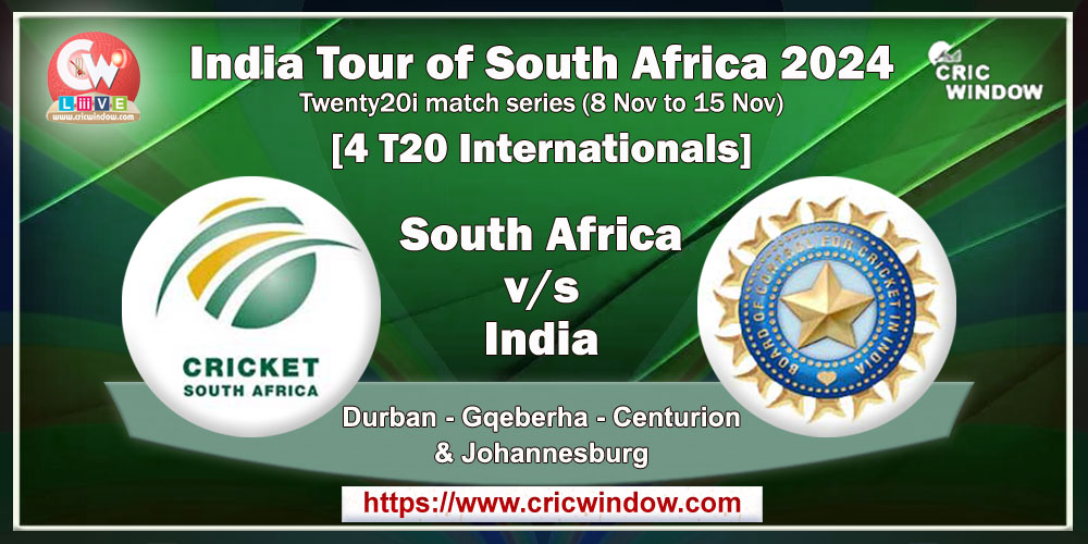 India tour of South Africa live updates 2024