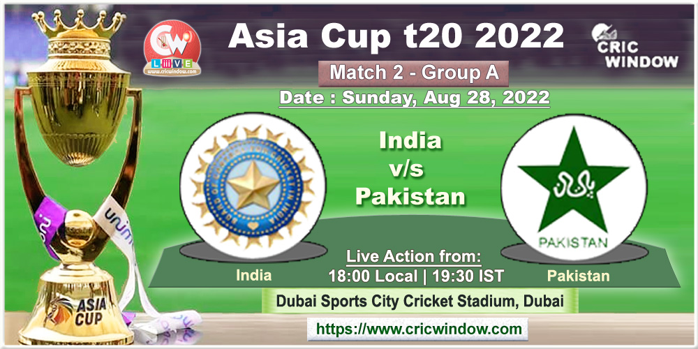 Ind vs Pak Asia Cup t20 live report 2022