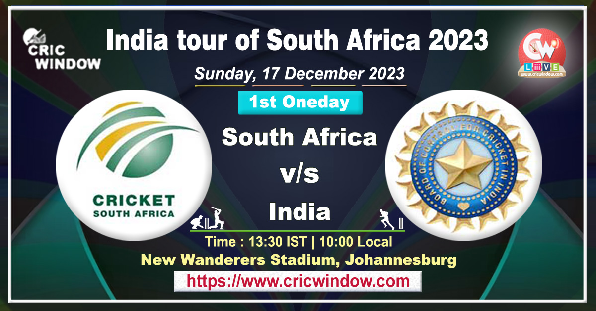 South Africa vs India 1st odi live 2023