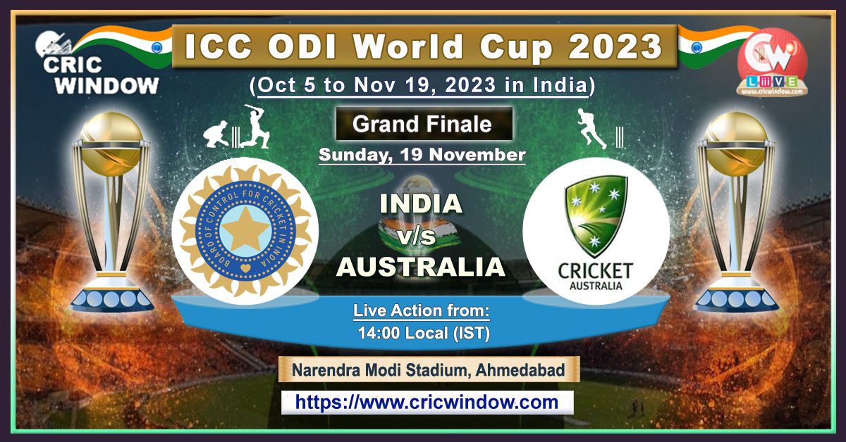 Ind vs Aus ICC World Cup Final match Live updated